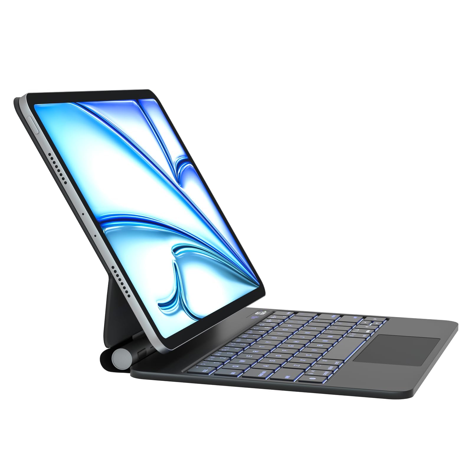 Funda para teclado para iPad Air de 11 pulgadas (M2) 2024 y iPad Pro de 11 pulgadas (4ª/3ª/2ª/1ª generación), teclado mágico para Air 5ª/4ª generación, trackpad multitáctil, 7 colores de