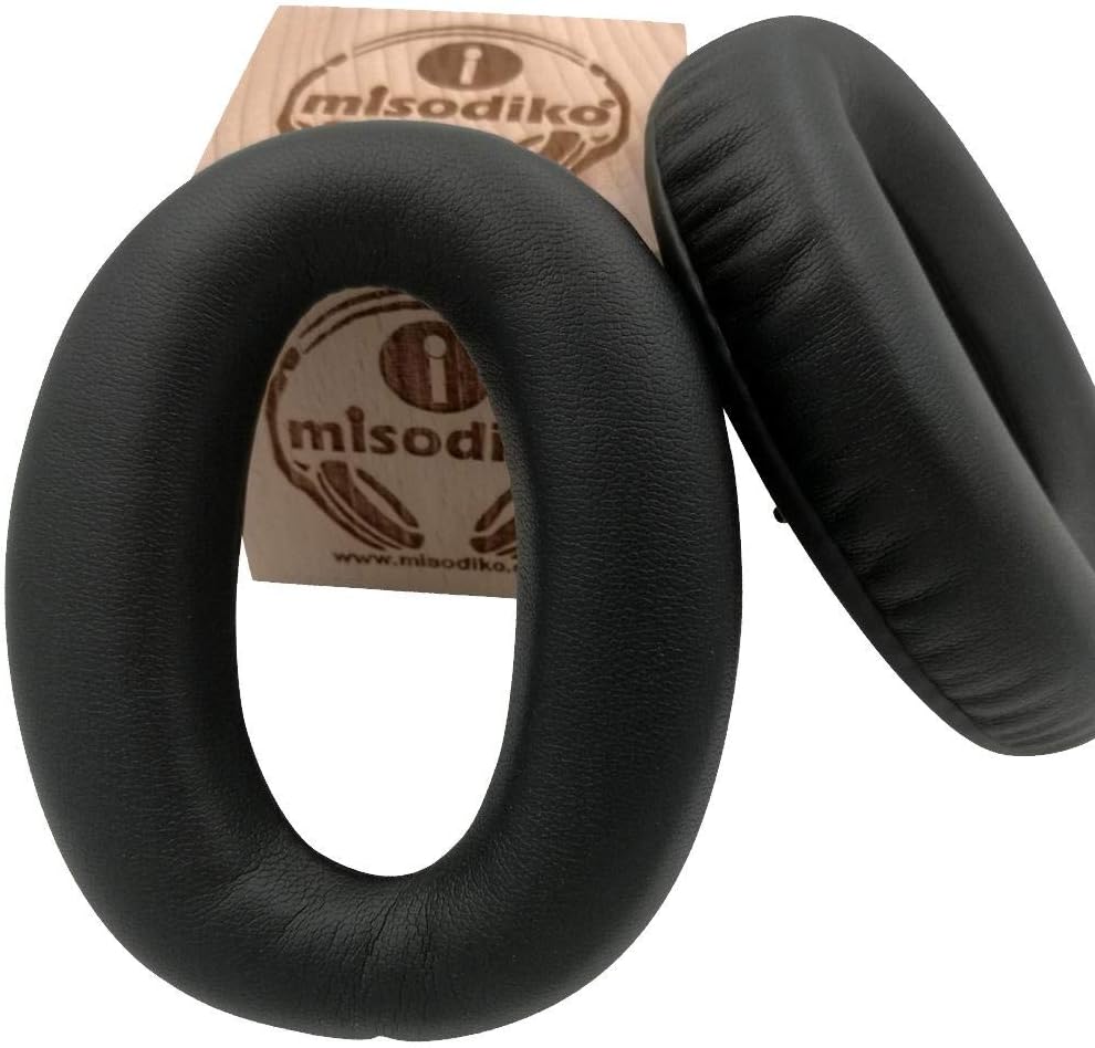 misodiko Replacement Ear Pads Cushion with Clip Ring - for Sony WH1000XM2, MDR-1000X | Headphones Repair Parts Earpads with Ear Cups