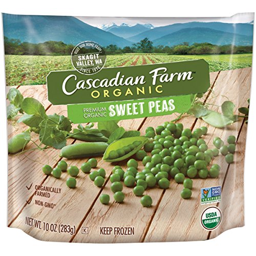 Organic Sweet Peas from Cascadian Farm - 10oz Bag of Frozen, Organically Farmed Vegetables