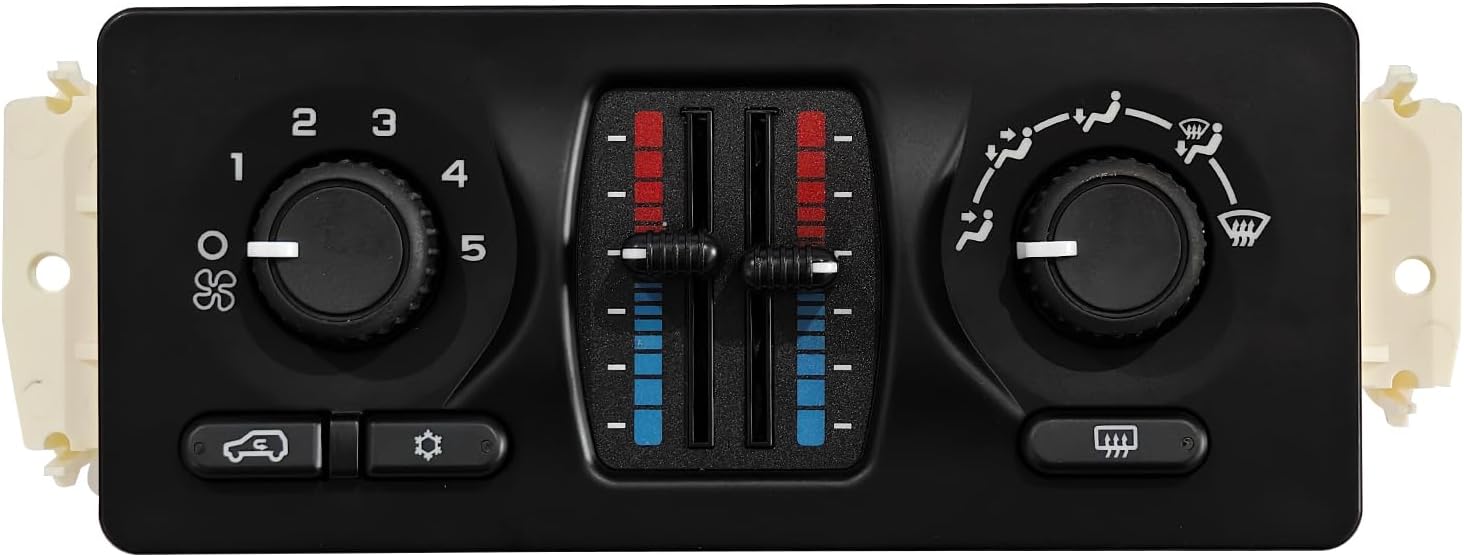599-210XD HVAC AC Climate Control Module Panel Fits for 2002-2009 Chevy Silverado Suburban Tahoe Trailblazer GMC Sierra Yukon Envoy Cadillac Escalade Buick Rainier