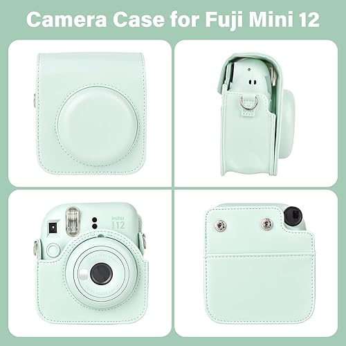 Miniatura 3 de Funda protectora para cámara y álbum compatible con Fujifilm Instax Mini 12  Polaroid Instax 12 Mini bolsa de transporte con correa para el hombro y