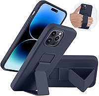 Vista 46 de Funda de silicona con soporte de LAUDTEC compatible con iPhone 7/8/SE, soporte de metal con soporte de pie vertical y horizontal, cubierta flexible