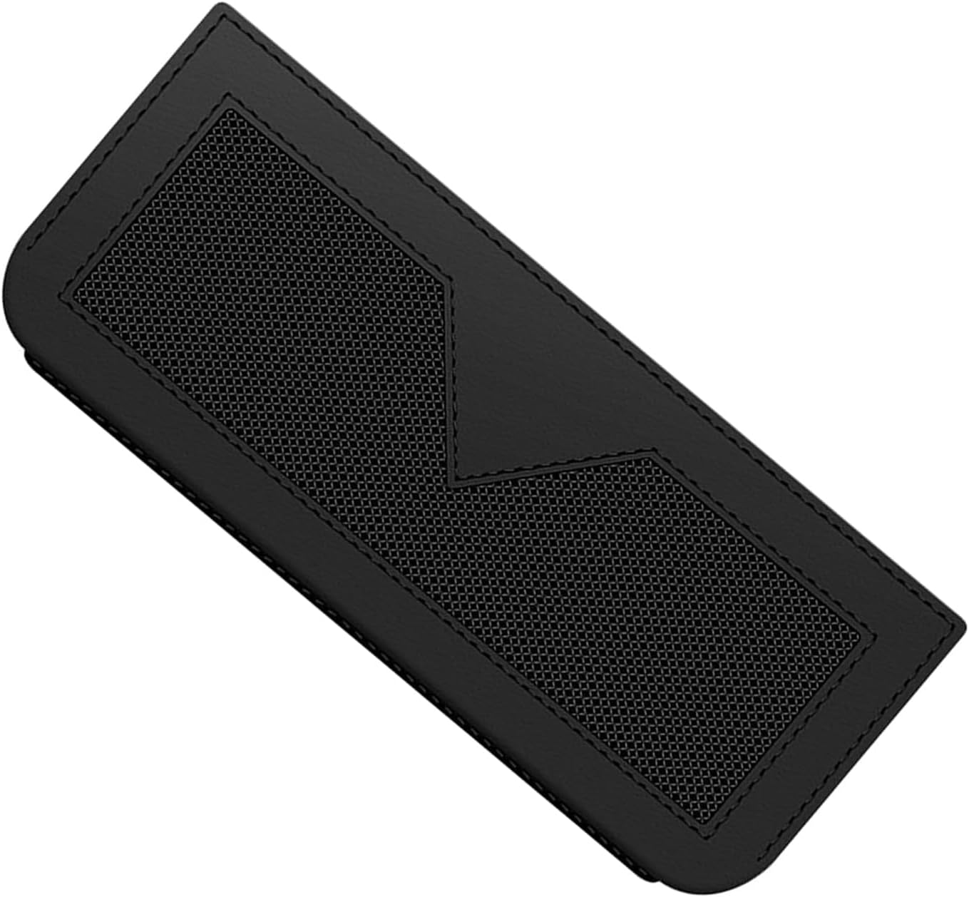 Car Storage Bag, Leather Mesh Car Side Door Organizer with Self Adhesive Backing, Multifunctional Seat Storage Pouch for Phone Keys Tickets Cards, Universal for Most Vehicles (Black)