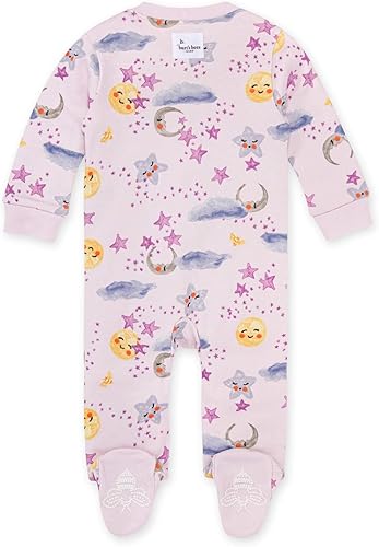 Miniatura 2 de Burt's Bees Baby Baby Girls' Sleep and Play Pajamas, 100% Organic Cotton One-Piece Romper Jumpsuit Zip Front Pjs