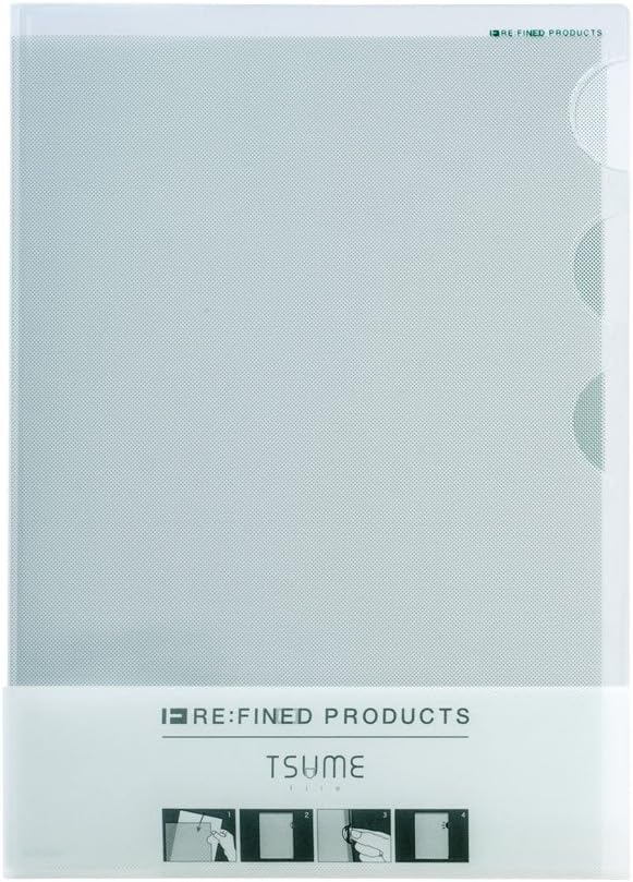 MARK'STYLE TOKYO RE:FIN[E]D PRODUCTS Tsume-3 pocket file A4 Green