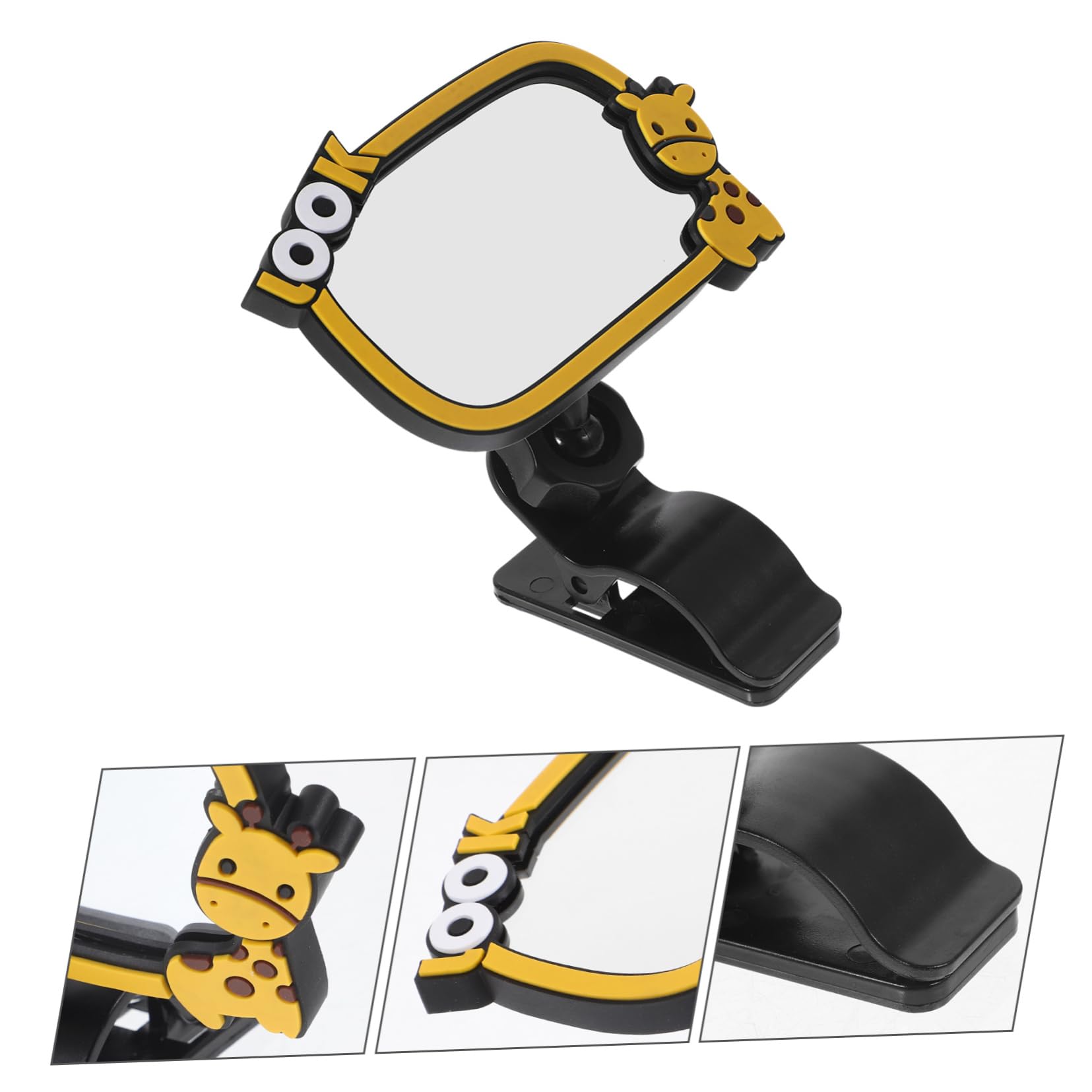 Toyvian 4pièces Rétroviseur Clipser Miroir De Arrière Pour Voiture Miroir Observateur Pour Nourrissons Installation Facile Et Large Pour Sécurité Routière