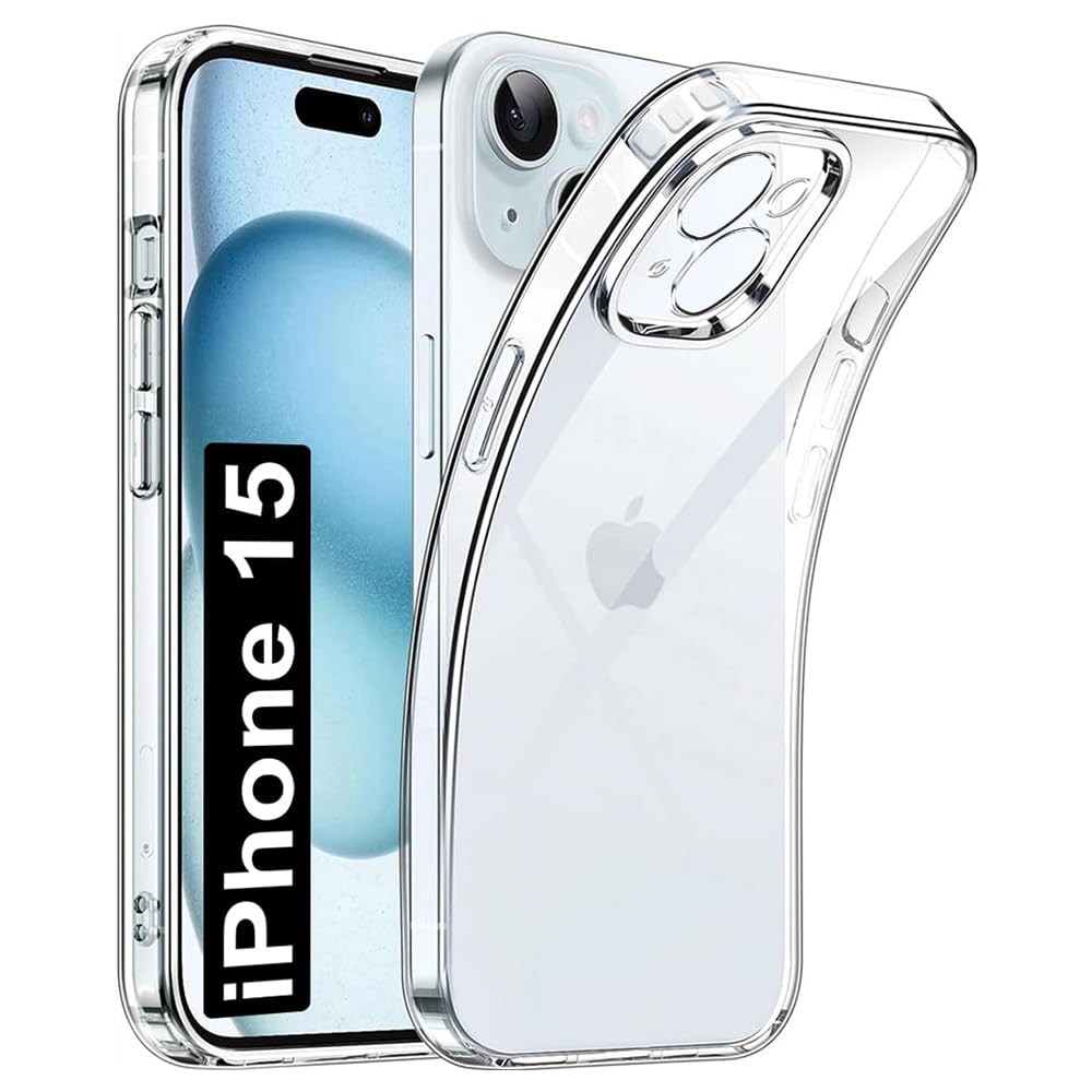 Amazon Brand- Solimo Basic Case for Apple iPhone 15 (Silicone_Transparent) (B0CJ2H26RX) Amazon Price History, Amazon Price Tracker