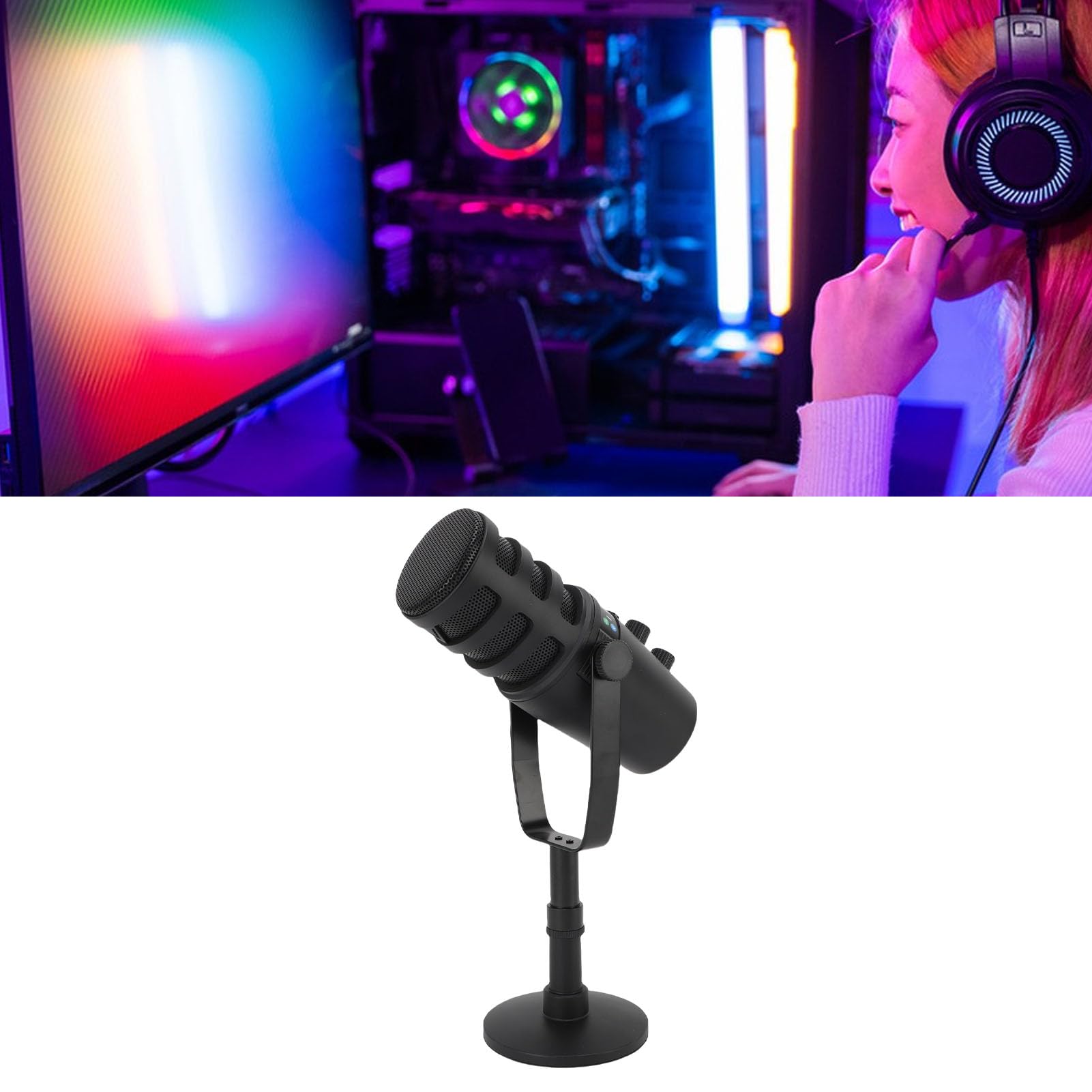 Mikrofon Kondensator USB Wysoka czułość PC PC MIC do Gier Podcast Streaming Podcast na żywo stabilność Komputera Stacjonarnego
