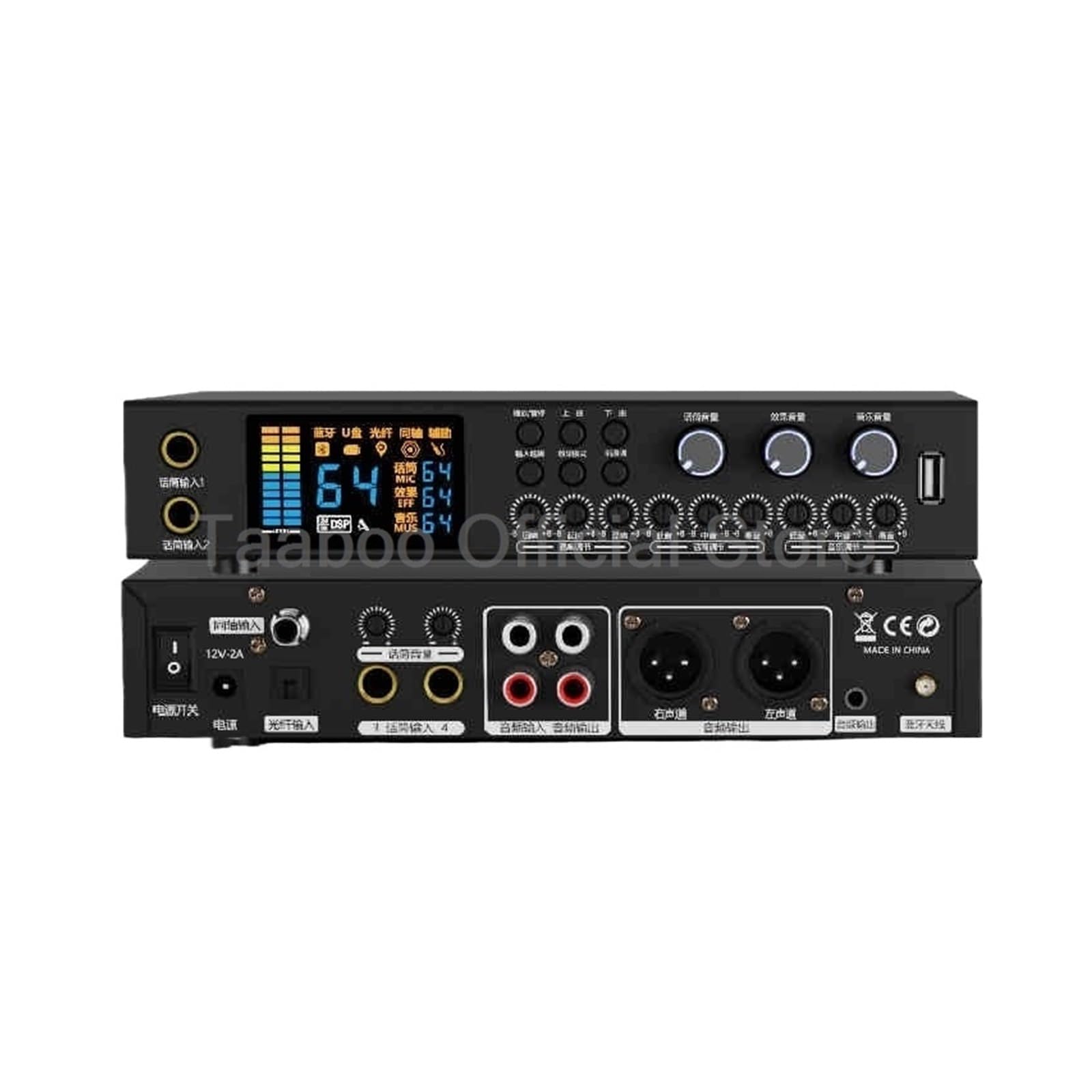 Mikser audio, 24W 16 efektów cyfrowy przedwzmacniacz Bluetooth Sound Box DJ mikser konsola wzmacniacz głośnik bezprzewodowy system monitorowania(K160 With XLR)