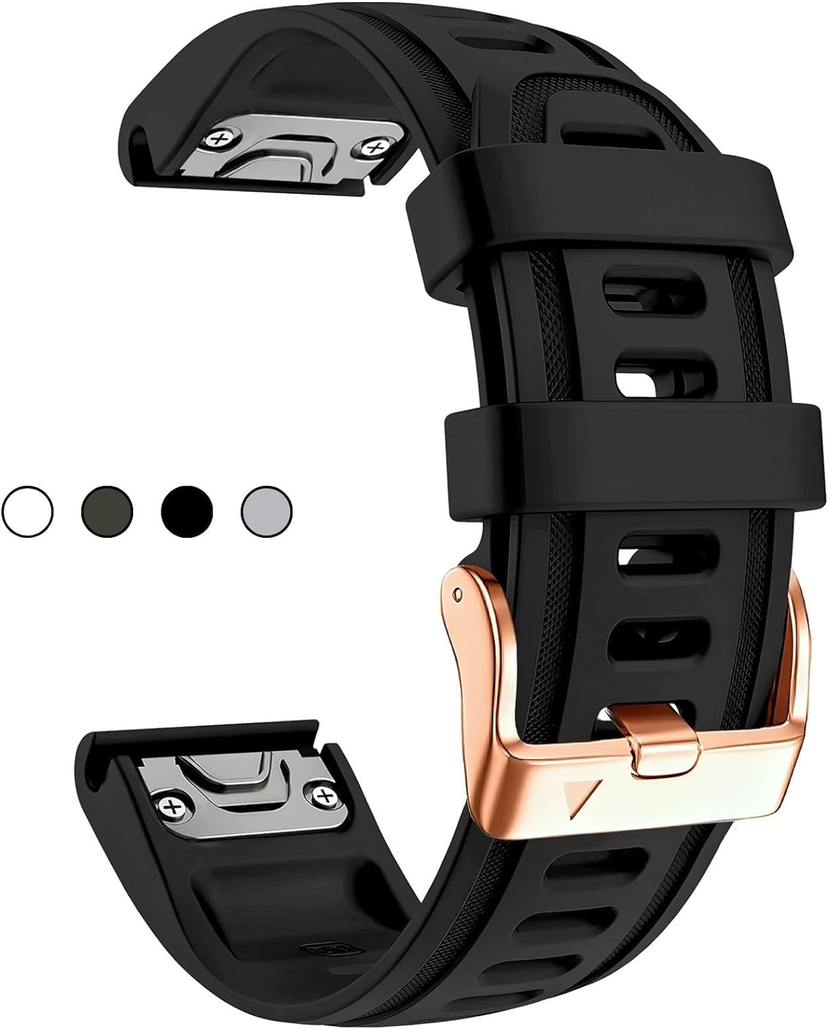 Correa de silicona de 20 mm para Garmin Instinct 2S y Fenix pulsera impermeable 8