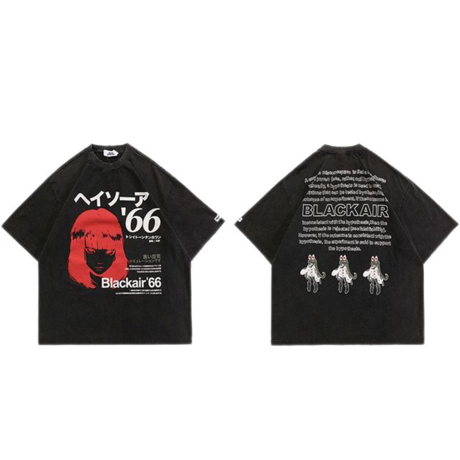 T-shirt hip-hop délavé au style Harajuku idéal pour vos sorties urbaines en été