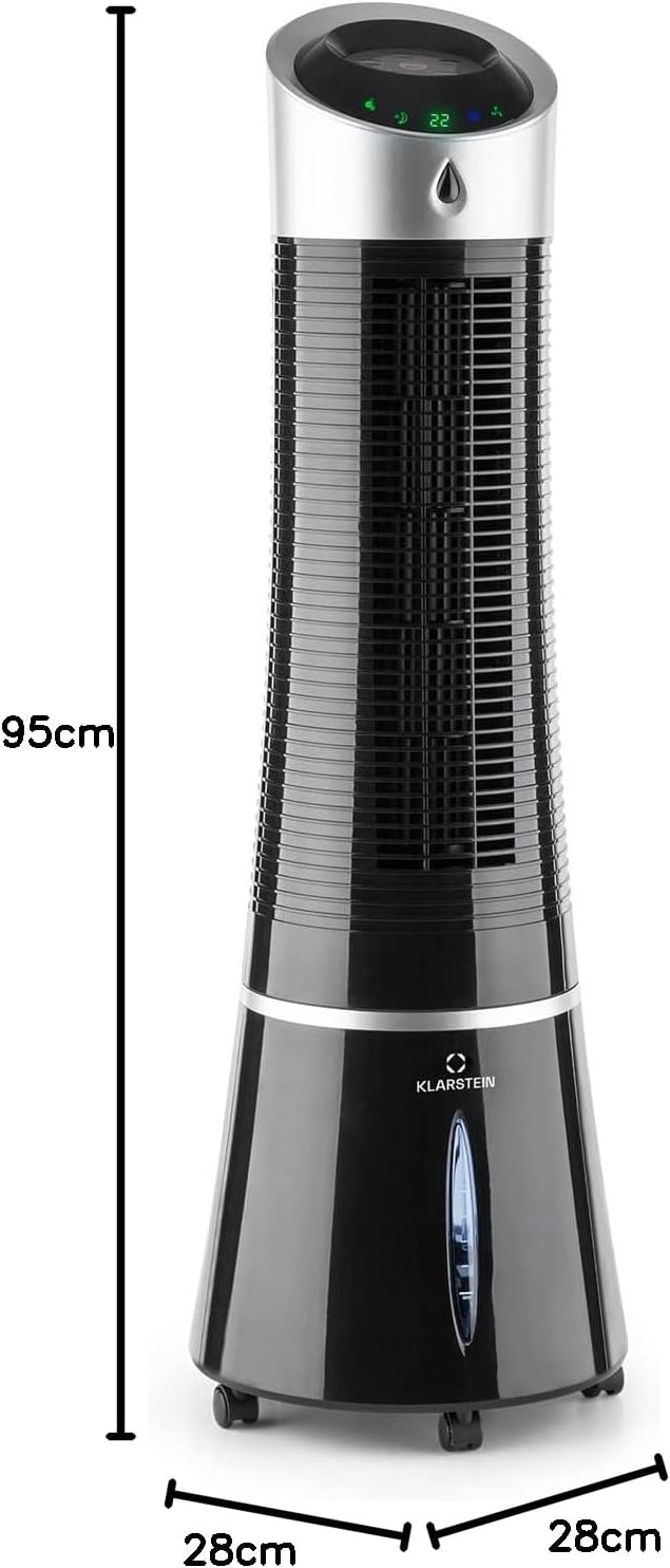 Klarstein Skyscraper Ice Smart Air Cooler with dimensions
