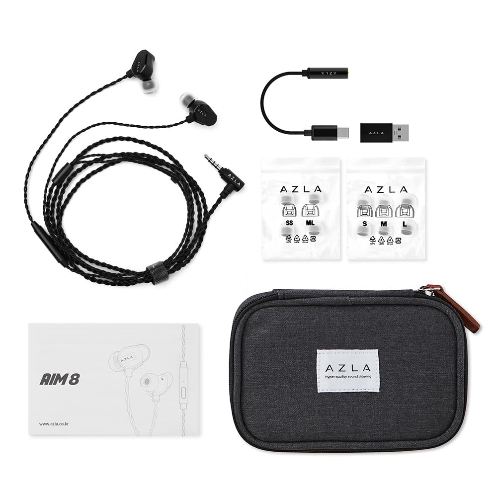 Amazon.co.jp: AZLA AIM8 有線イヤホン マイク付き FPSオーディオ