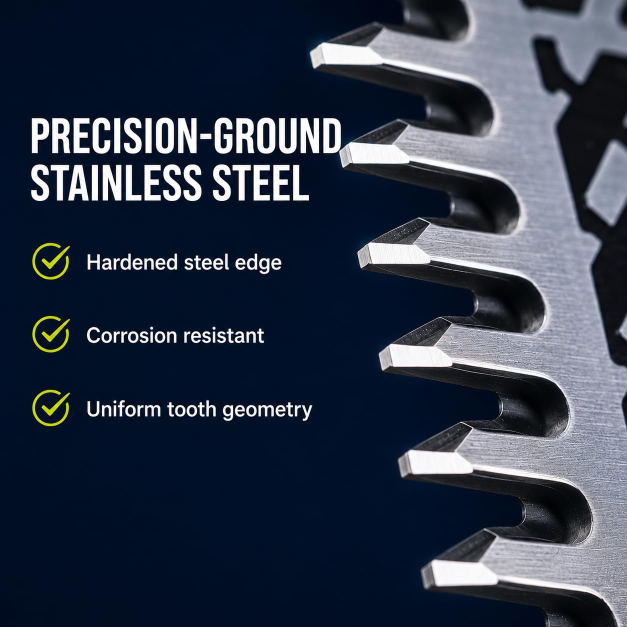 Set of 3 Stainless Steel Replacement Blades Compatible with OneBlade Trimmers