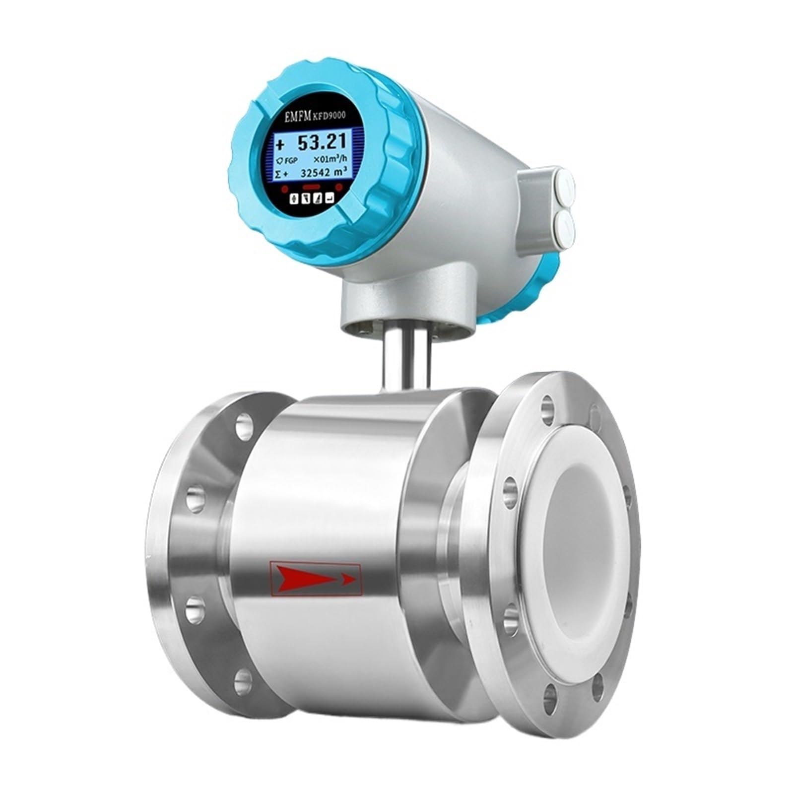 1 caudalímetro electromagnético de control remoto for medir el consumo de agua.(DN65-PTFE-LINING)