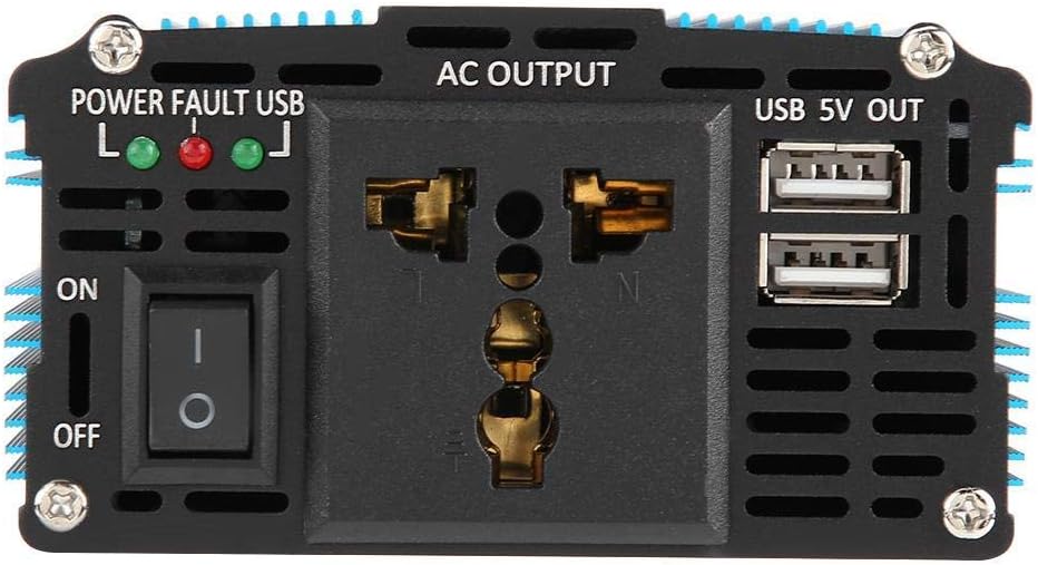 Keenso Power Inverter 500W DC 12V to AC 220V-240V Peak 600W Car Converter Dual USB Charger Adapter Vehicle Inverter Popular