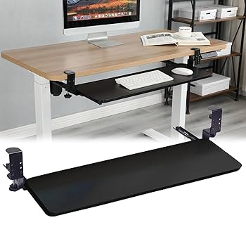 Tinse キーボードトレイ 机の下キーボードスライダー 65cm 25cm Amazon.co.jp: Tinse キーボードトレイ 机の下キーボード