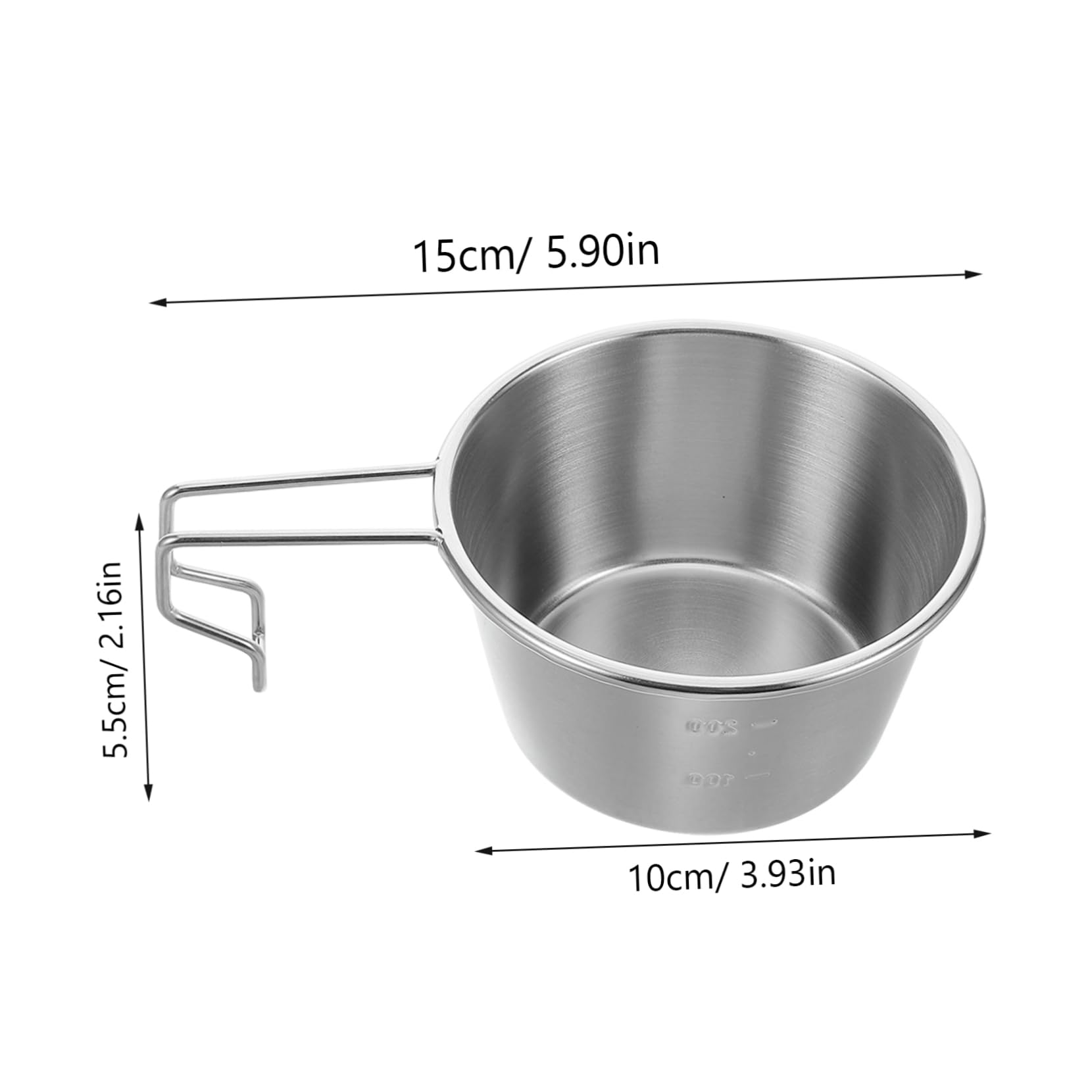 Gogogmee Stainless Ramen Bowl Portable Outdoor Camping Cookware for Backpacking Hiking Picnics