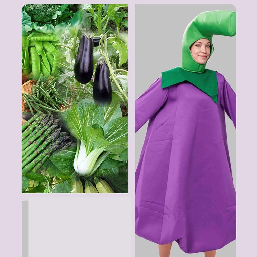 Costume D'aubergine D'Halloween, Vêtements De Cosplay De Légumes