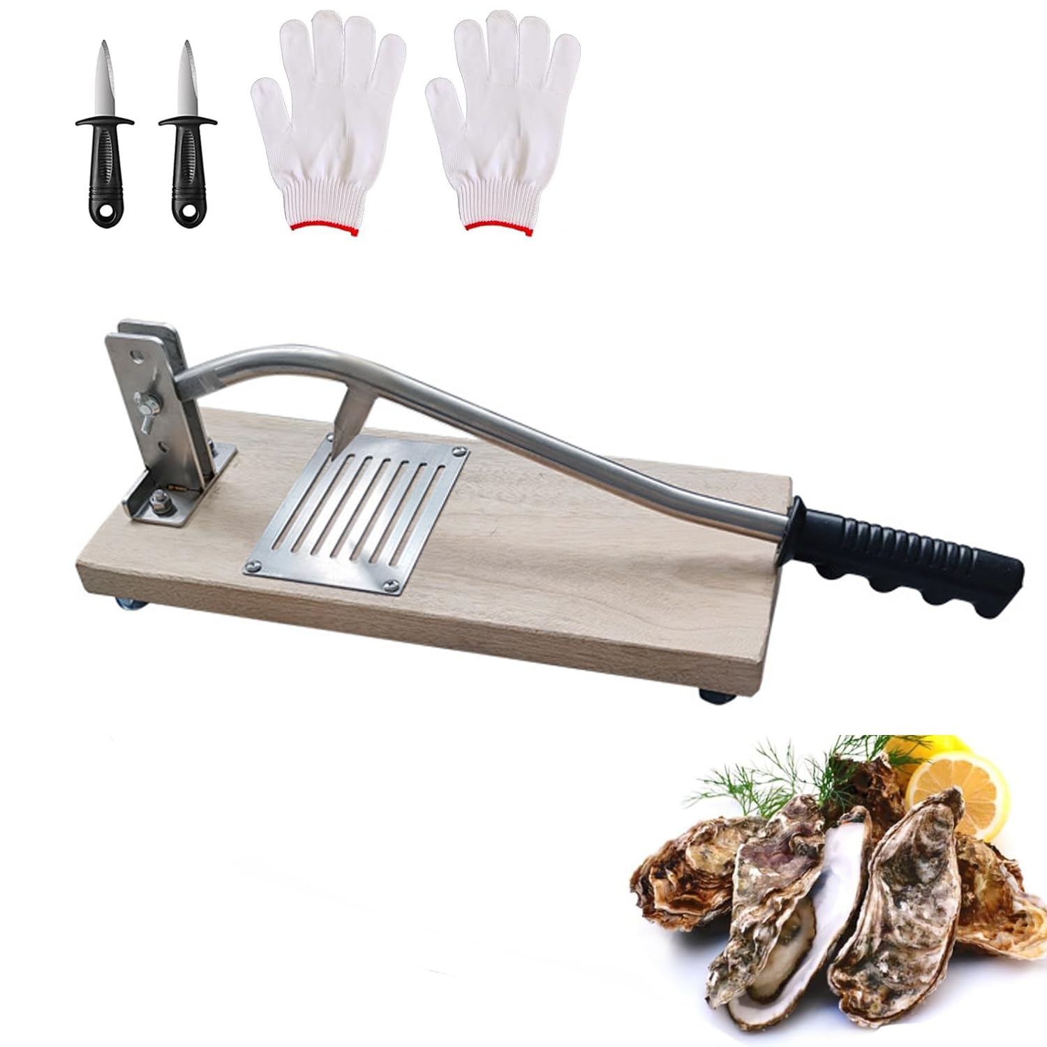 Coltelli Ostriche,Coltello per Ostriche in Acciaio Inox Regolabile,Kit Apri Ostriche Professionale,per Ristoranti e Case, Strumenti per Il Pesce