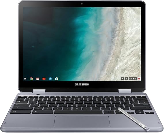 Samsung Chromebook Plus V2 360 2-in-1 Laptop w/Dual Webcam (12.2 FHD+ Touchscreen,Intel Celeron 3965Y, 4GB RAM, 64GB eMMC+64GB SD Card, Stylus Pen) Student, Home & Education, IST SD Card, Chrome OS