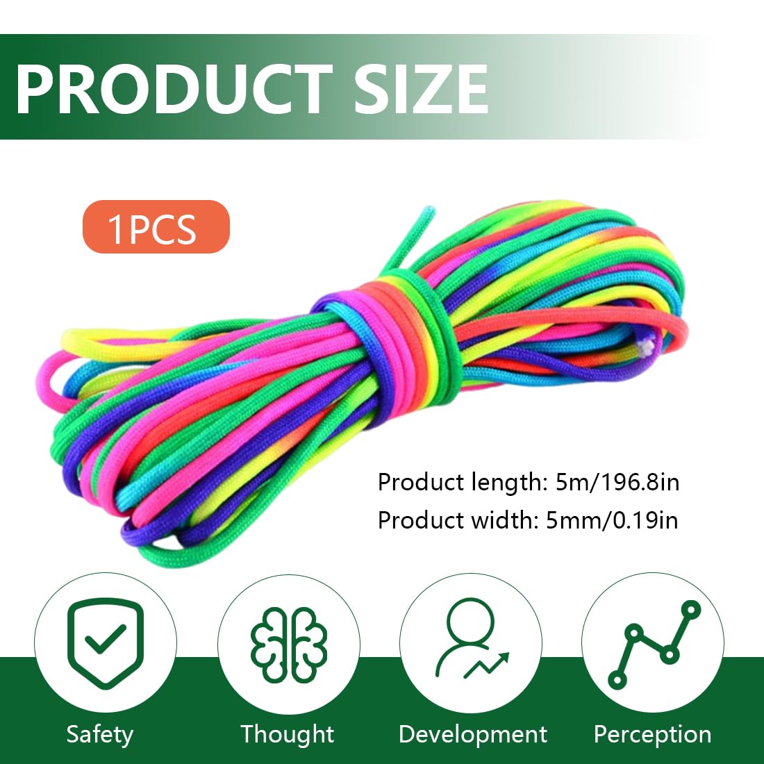 Elastico arcobaleno 5 m gioco di salto bambini interno esterno regalo