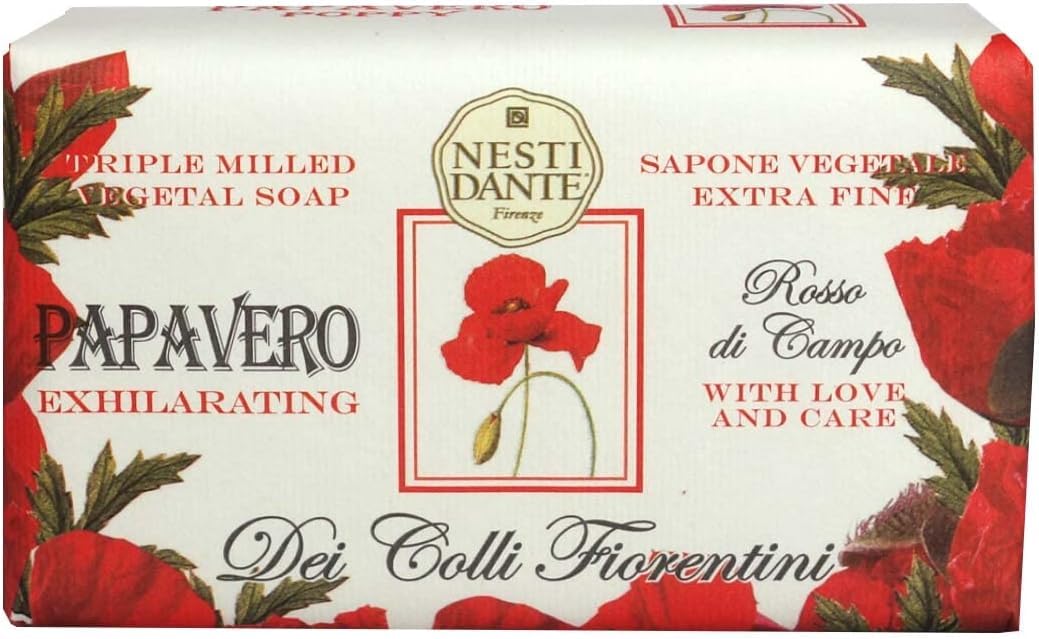 Nesti Dante Dei Colli Fiorentini Triple Milled Vegetal Soap - Poppy 250g/8.8oz