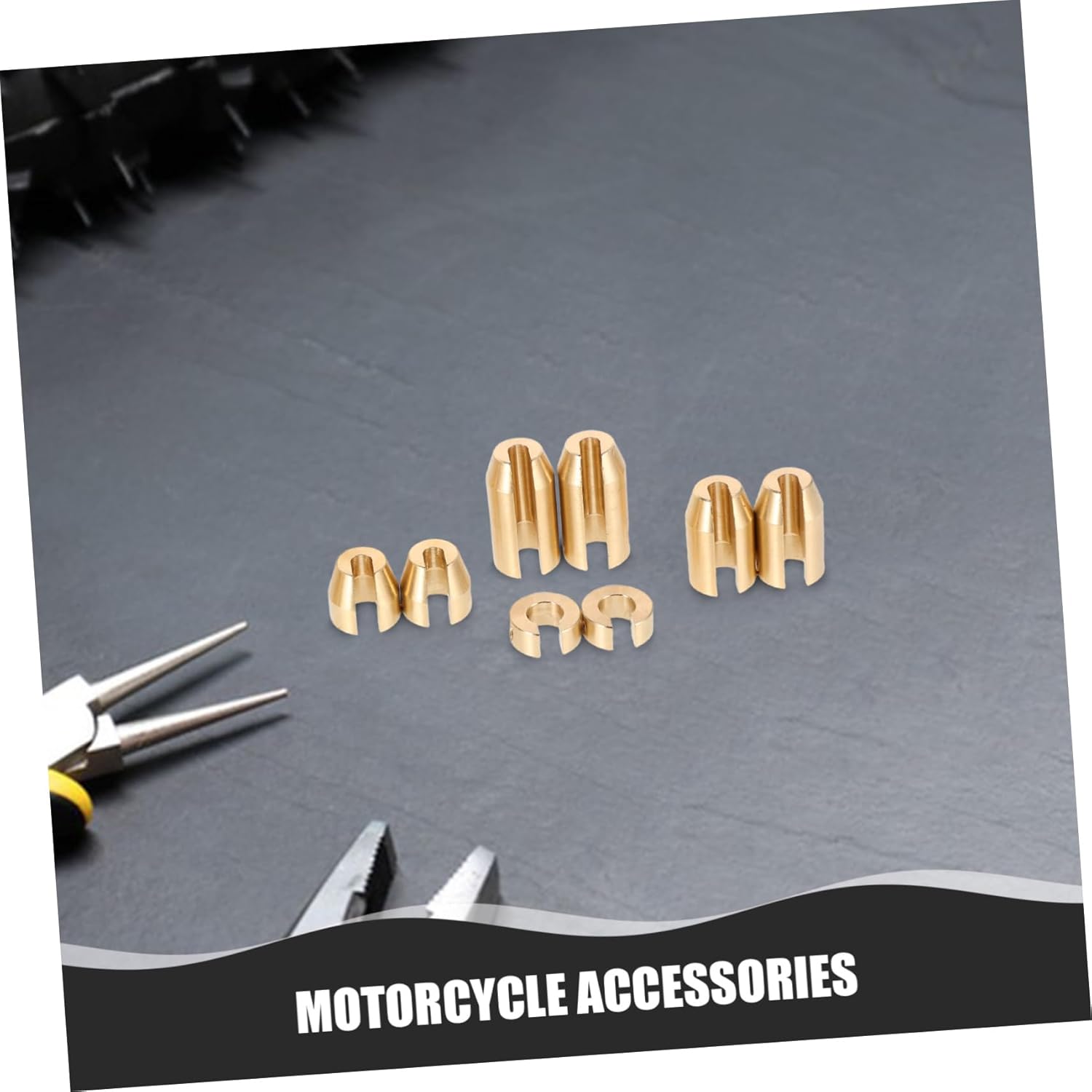 Mobestech 1set Reusable Copper Wheel Balancing Weights for Motorcycles Kit for Super and Efficient Weight Distribution for