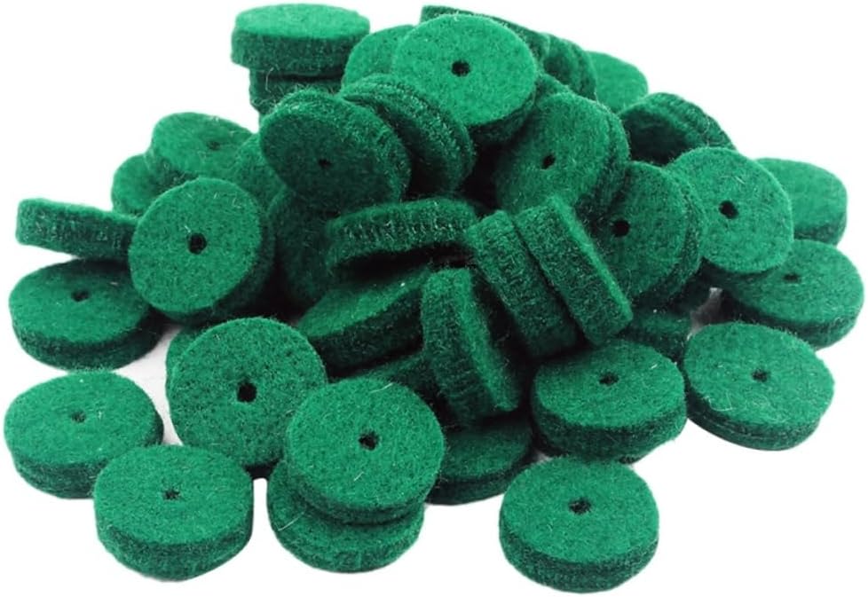 180pcs Green Piano Felt Washers Key Leveling Repair Parts for Piano Keyboard Felt Material Prevents for Regulating