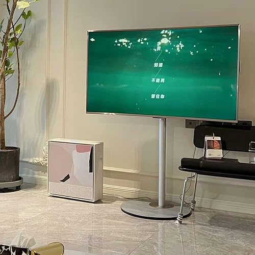 Miniatura 8 de FITUEYES Master Series - Soporte de TV giratorio para piso de 32, 37, 43, 50, 55, 60 y 65 pulgadas, soporte de suelo de esquina de mediados de siglo