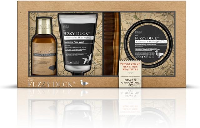 Baylis & Harding Beard Kit, Fuzzy Duck Men's, Cedarwood and Wild Sage
