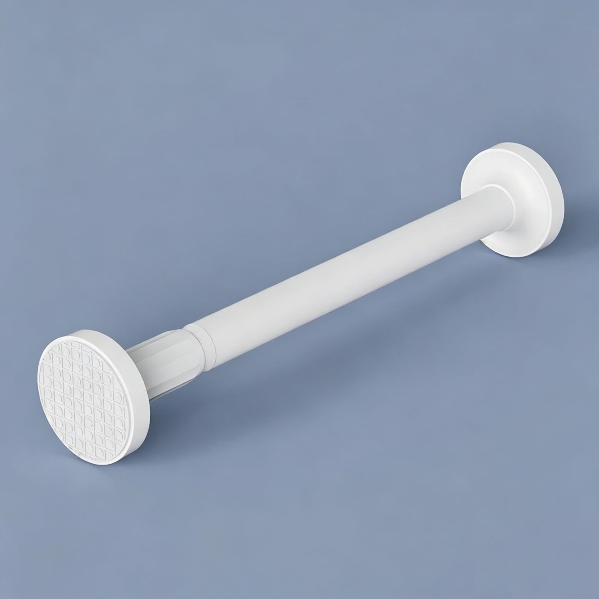 Closet Rods for Hanging Clothes, Adjustable Closet Hanging Rod, Adjustable, No-drill Installation，Suitable for Use in Wardrobes and Bathrooms(White,50-75cm/19.7-29.5in)