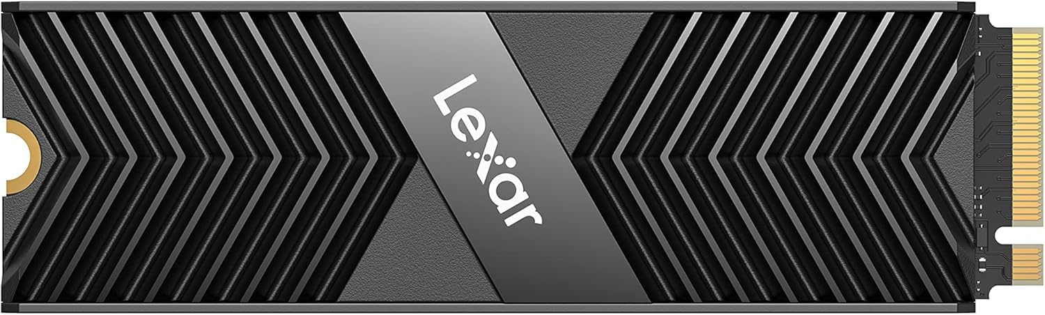 Lexar 8TB Professional NM800 PRO PCIe Gen4 NVMe M.2 2280 SSD with Heatsink,Up to 7000MB/s Read & 6600MB/s Write,Internal Solid State Drive for PS5, Gaming & Creators,Black