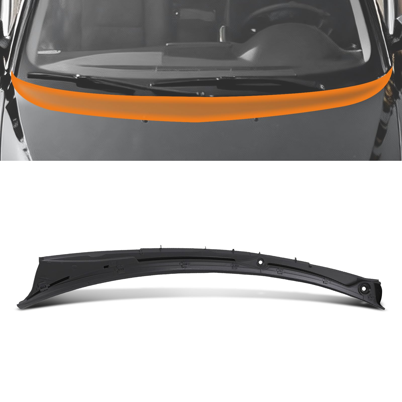 maXpeedingrods Balai d'essuie-glace 51718208483 pour BMW Série 3 Touring E46 M3 Couverture d'essuie-glace Grille avant 8208483