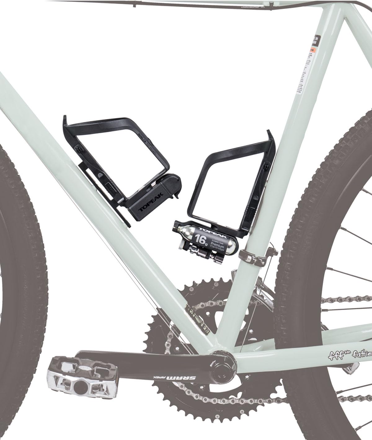 Topeak Uniseks Alt-Position TAPM01 Mocowanie Koszyka na Bidon, Czarny, L
