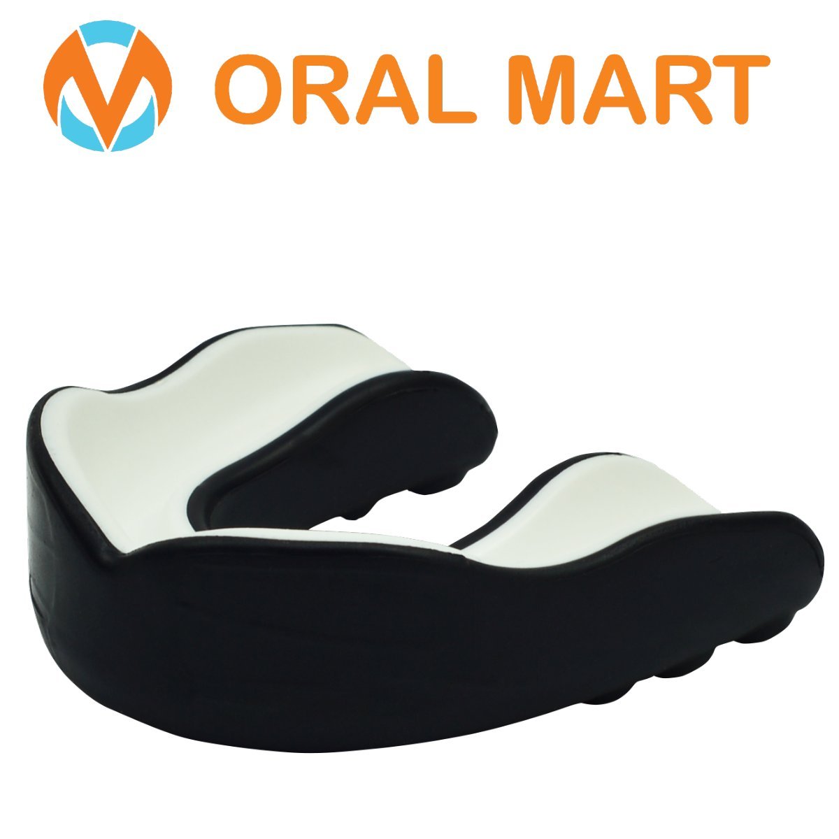 Oral Mart Nero/Bianco Adulto Paradenti