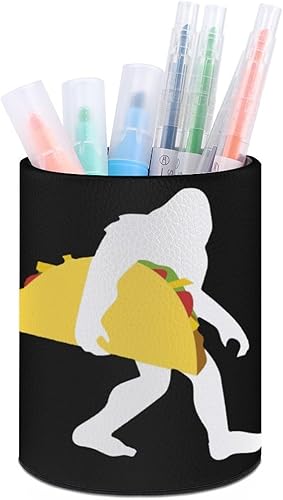 Bigfoot - Soporte para bolígrafo de escritorio para tacos, suministros de almacenamiento para oficina, decoración del hogar