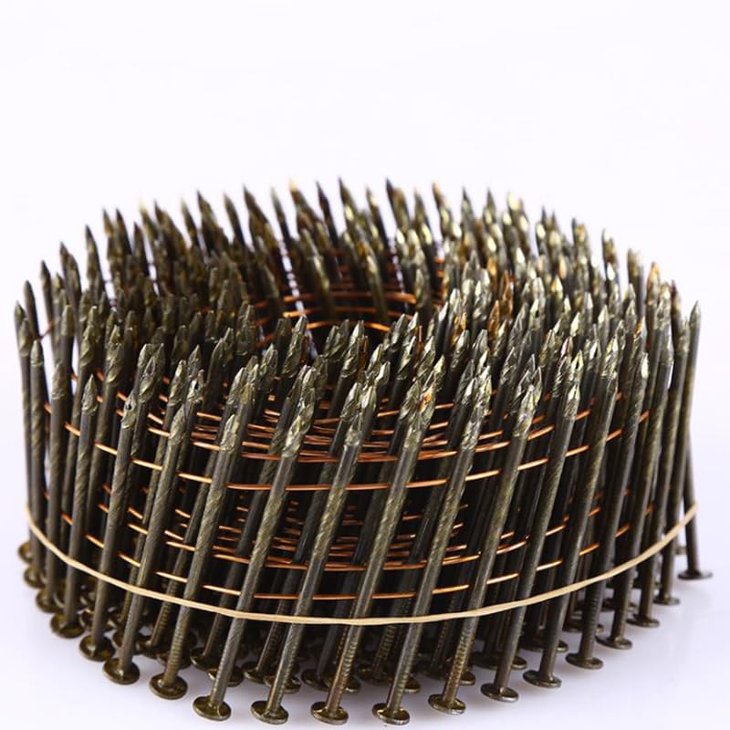 90mm Coil Nails Threaded Nails Polished Rod Light Nails Ring Pattern Spiral Tray Nails Packing Box Nails Anti-rust - Nails - - (Color: 90mm)
