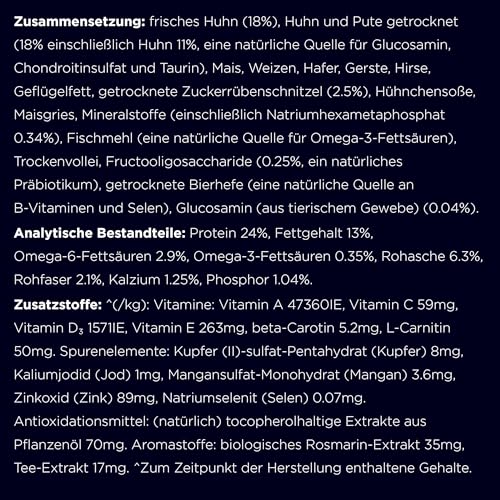 Eukanuba Hundefutter mit frischem Huhn für große Rassen, Premium Trockenfutter für ausgewachsene Hunde, 3 kg
