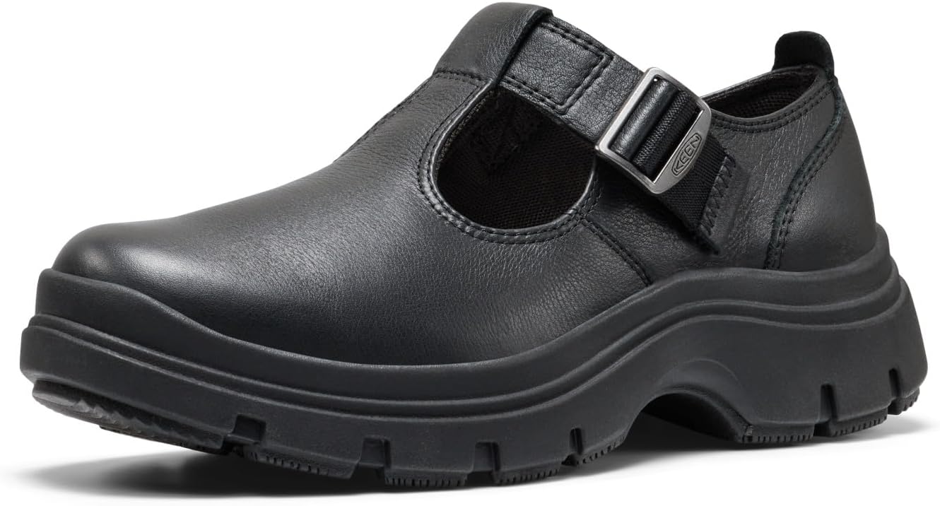 KEEN Women's Kosa Mj Comfortable Leather High Traction Adjustable Mary Jane