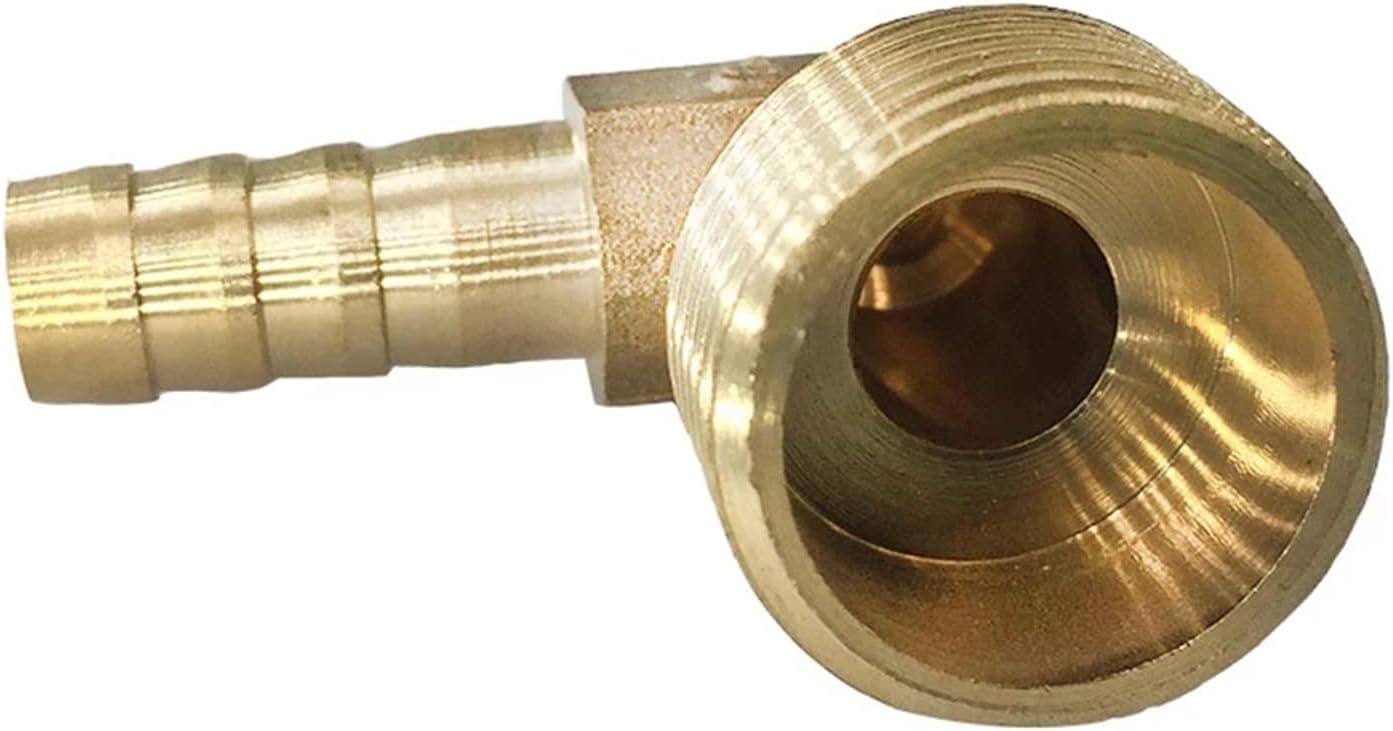 1pcs Brass Hose Barb Fitting Elbow 6/8/10/12/16mm To 1/4 1/8 1/2 3/8" BSPT Male Thread Barbed Coupling Connector Joint Adapter(12mm Barb,1/4")