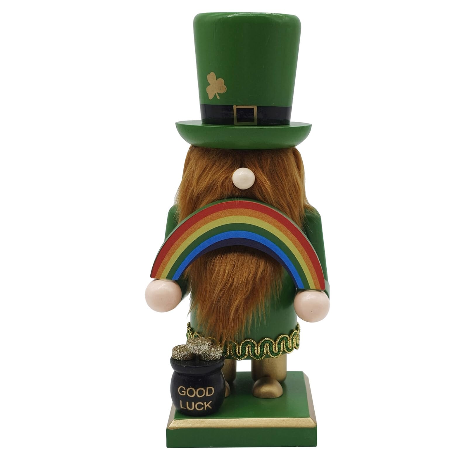 Casse-noisette Soldat trèfle en bois pour la Saint-Patrick - 8