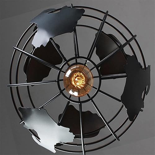 Miniatura 5 de Lámpara de techo de decoración artística, moderna lámpara de araña de cuerda nórdica, mapa del mundo blanco y negro, sala de estar, cafetería, bar,