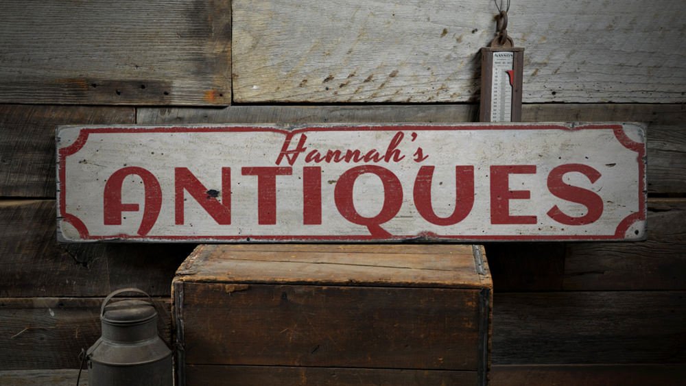 Amazon.com: Antiques Wood Sign, Custom Rustic Home Decor, Antique