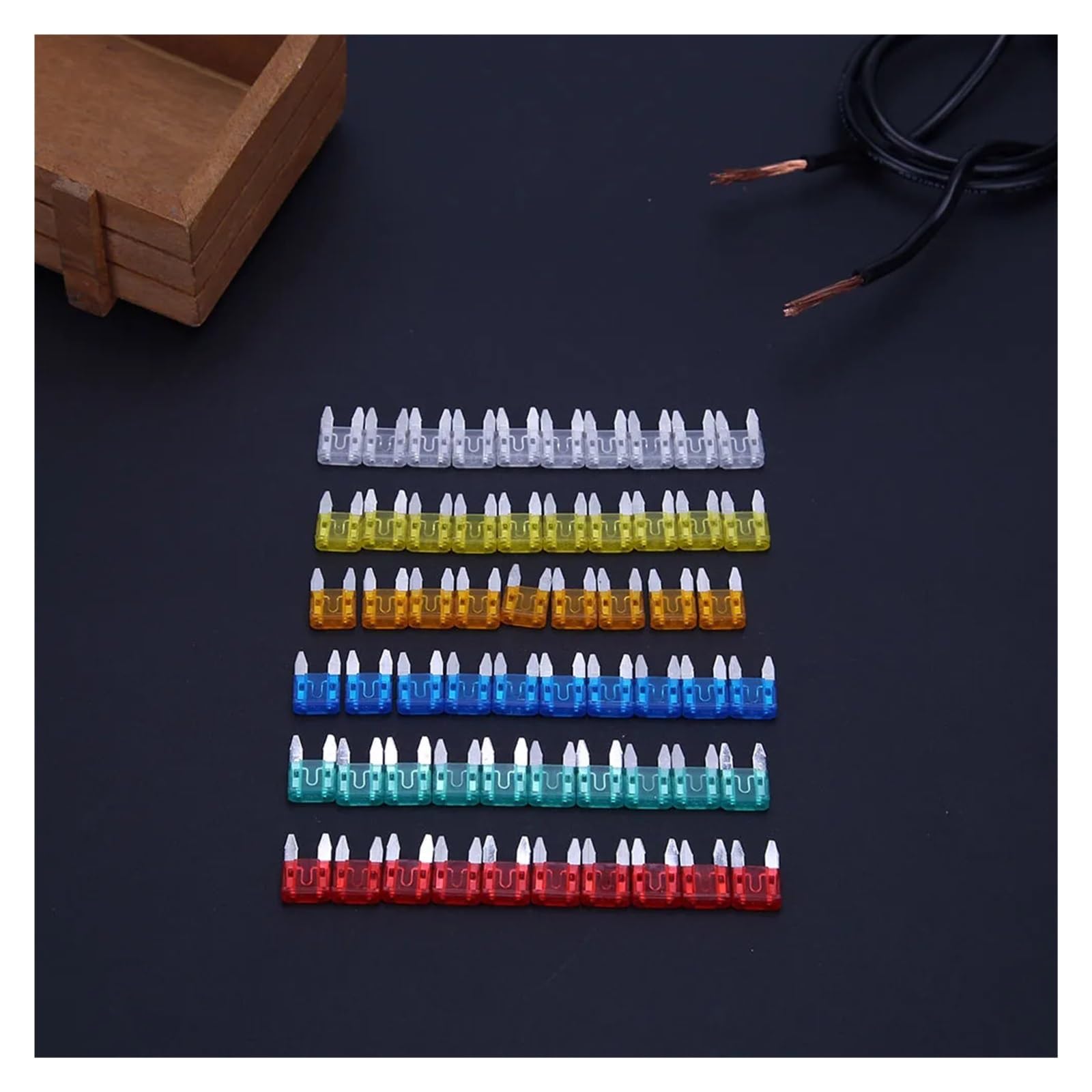 Kit misto di fusibili for auto e camion da 60-300 pezzi, assortimento lame ricambio for, 5/10/15/20/25/30 A