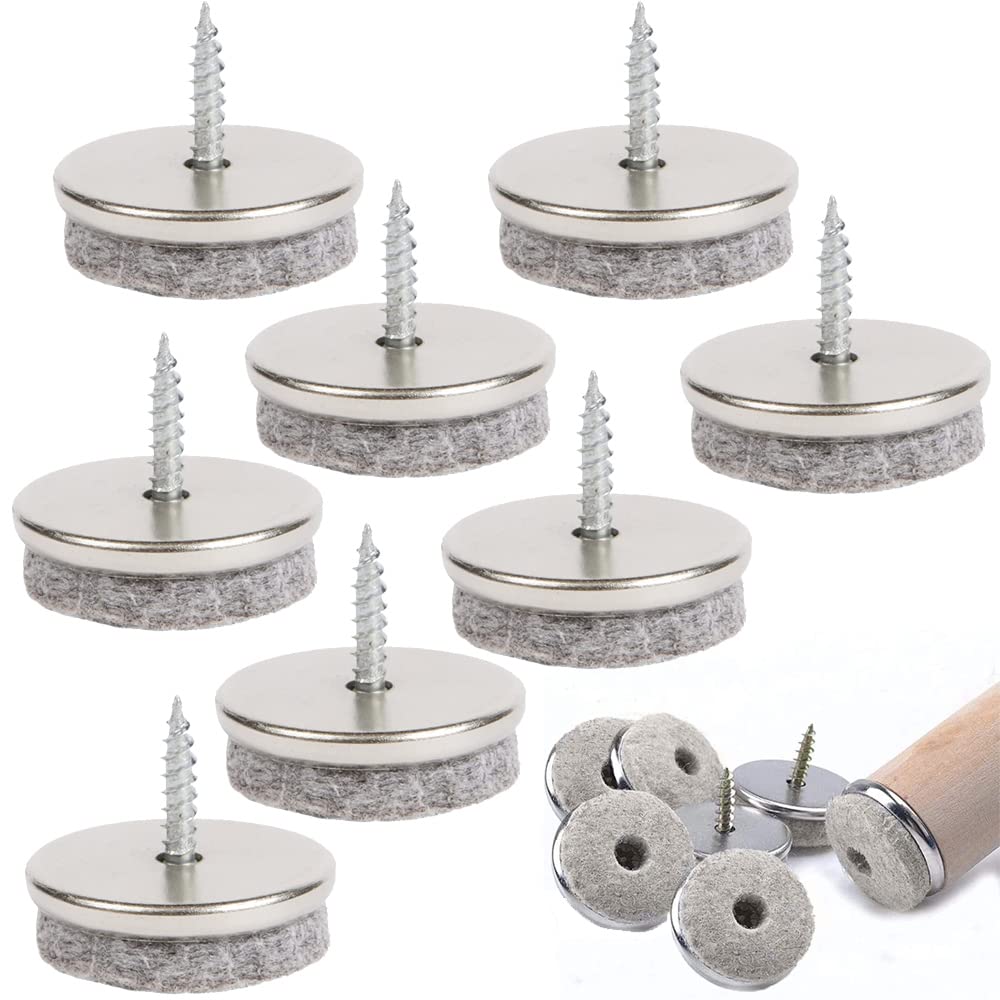24 Deslizadores De Fieltro Con Tornillos Torx – Protege Tu Suelo Y Mueve Sillas Sin Esfuerzo (ECENCE)