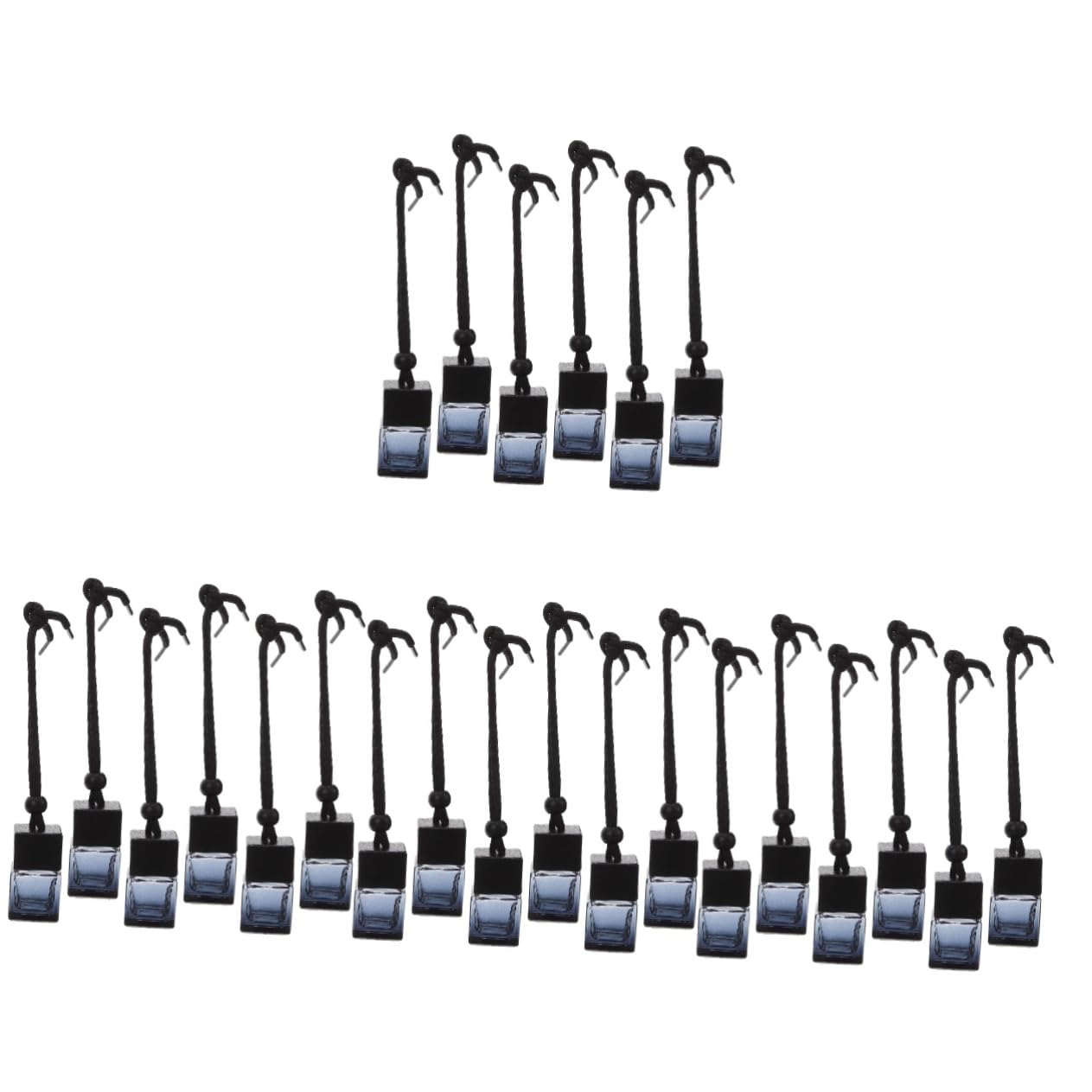 SOLUSTRE 24pezzi Diffusore Profumo Auto Ricaricabile Bottiglie Appese Per Con Design Elegante Accessori Per Specchietto Retrovisore Fragrance Per Auto e Casa