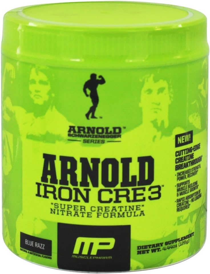 Arnold By Musclepharm Iron Cre3 Blue Razz - 30 Servings