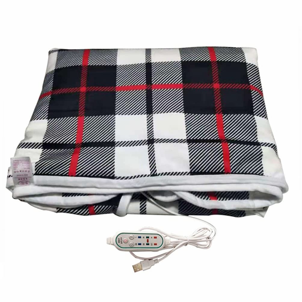 Coperta riscaldata USB Riscaldamento Elettrico Scialle, 3 Impostazioni di Riscaldamento Inverno Caldo Scialle, Lavabile Portatile Coperta Elettrica