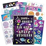 Fashion Angels 1000+ Spacey Far Out Galaxy Stickers for Kids - Fun Space Themed Stickers for...